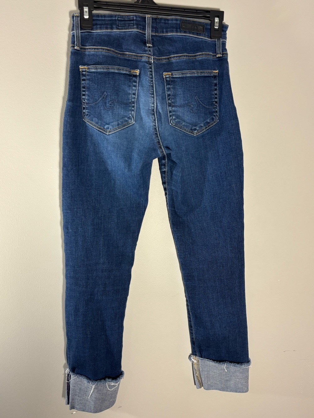 New List - AG Adriano Goldschmied High Rise Stevie Cuff Jeans 25R Slim Straight